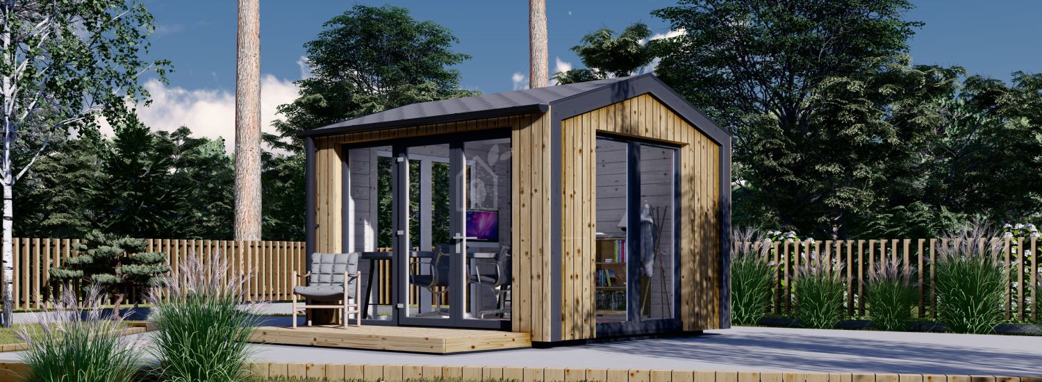 Gartenhaus aus Holz EMMY (34 mm + Holzverschalung), 3x3 m, 9 m² visualization 1