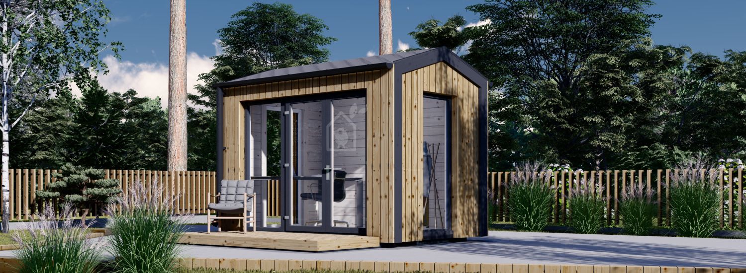 Gartenhaus aus Holz EMMY (34 mm + Holzverschalung), 3x2 m, 6 m² visualization 1